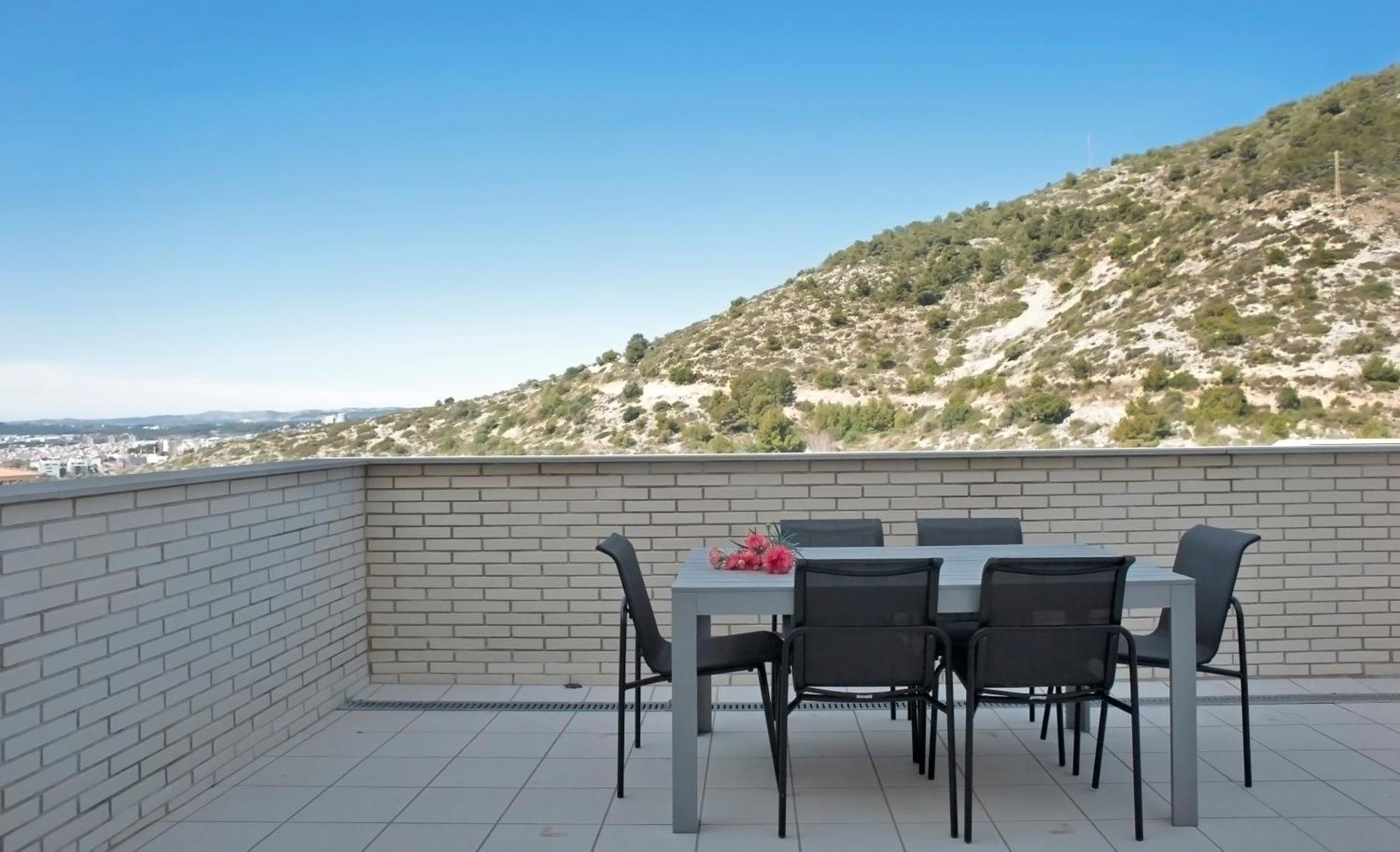 Appartamento Duplex Moderno 3 Hab Parking, Vistas Al Mar Y Terraza Sitges Esterno foto